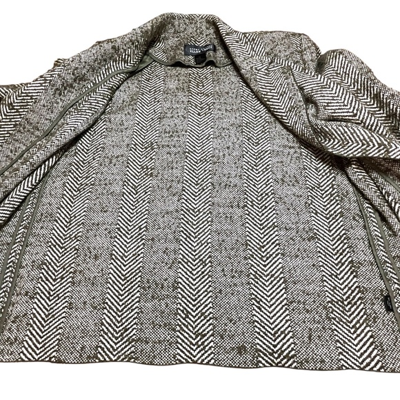 LINDA ALLARD for ELLEN TRACY Vintage Wool Blend Unlined Open Front Blazer Sz 14 - Picture 8 of 9